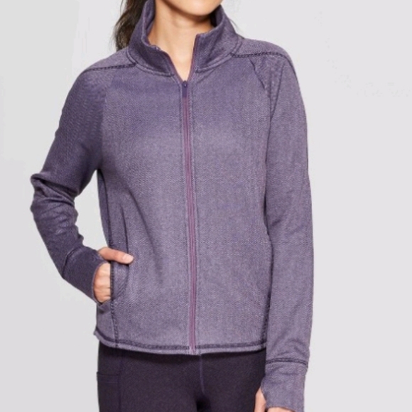 Champion Jackets & Blazers - Champion Herringbone Fleece full zip track jacket